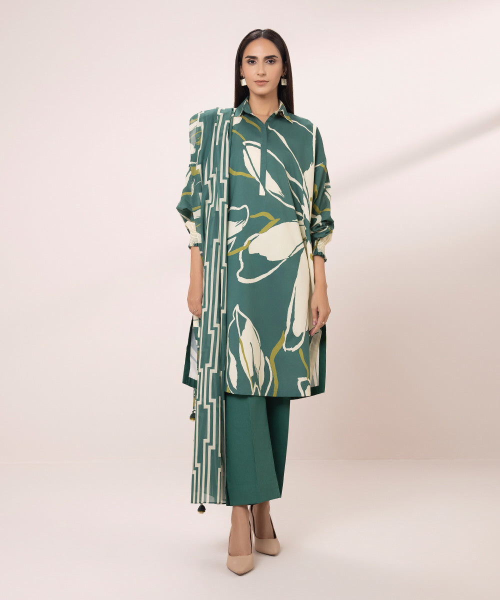 2 Piece - Printed Lawn Suit