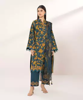 3 Piece - Embroidered Lawn Suit