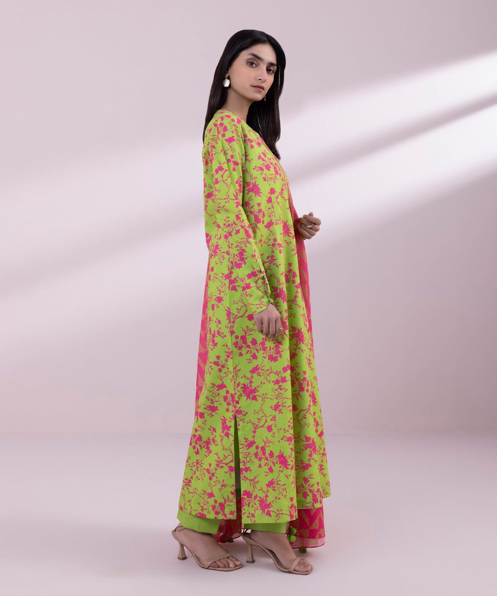 3 Piece - Printed Lawn Suit