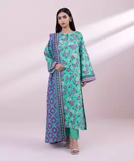 3 Piece - Printed Lawn Suit