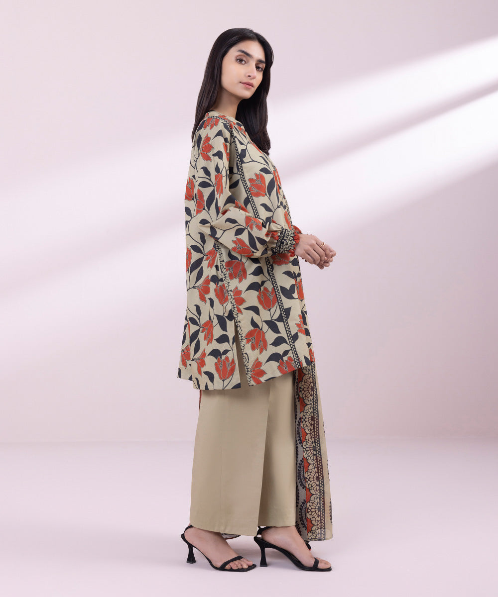 3 Piece - Printed Lawn Suit