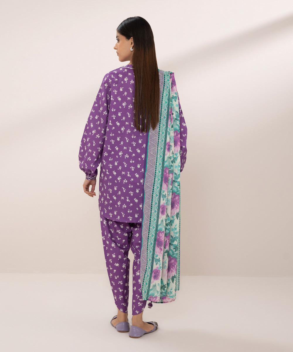 3 Piece - Printed Lawn Suit