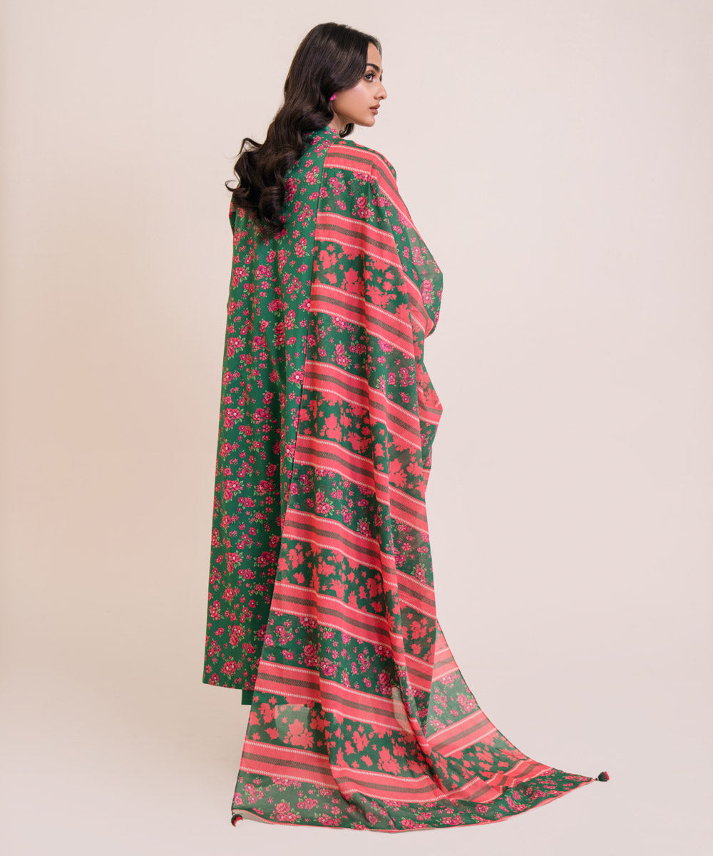 3 Piece - Printed Lawn Suit