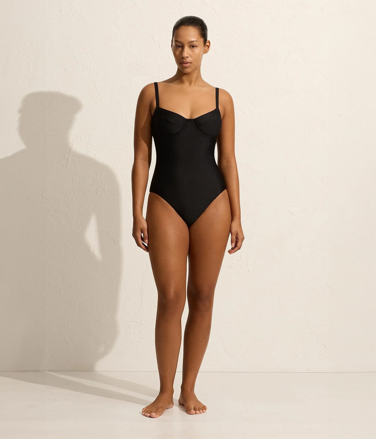 BALCONETTE MAILLOT- BLACK