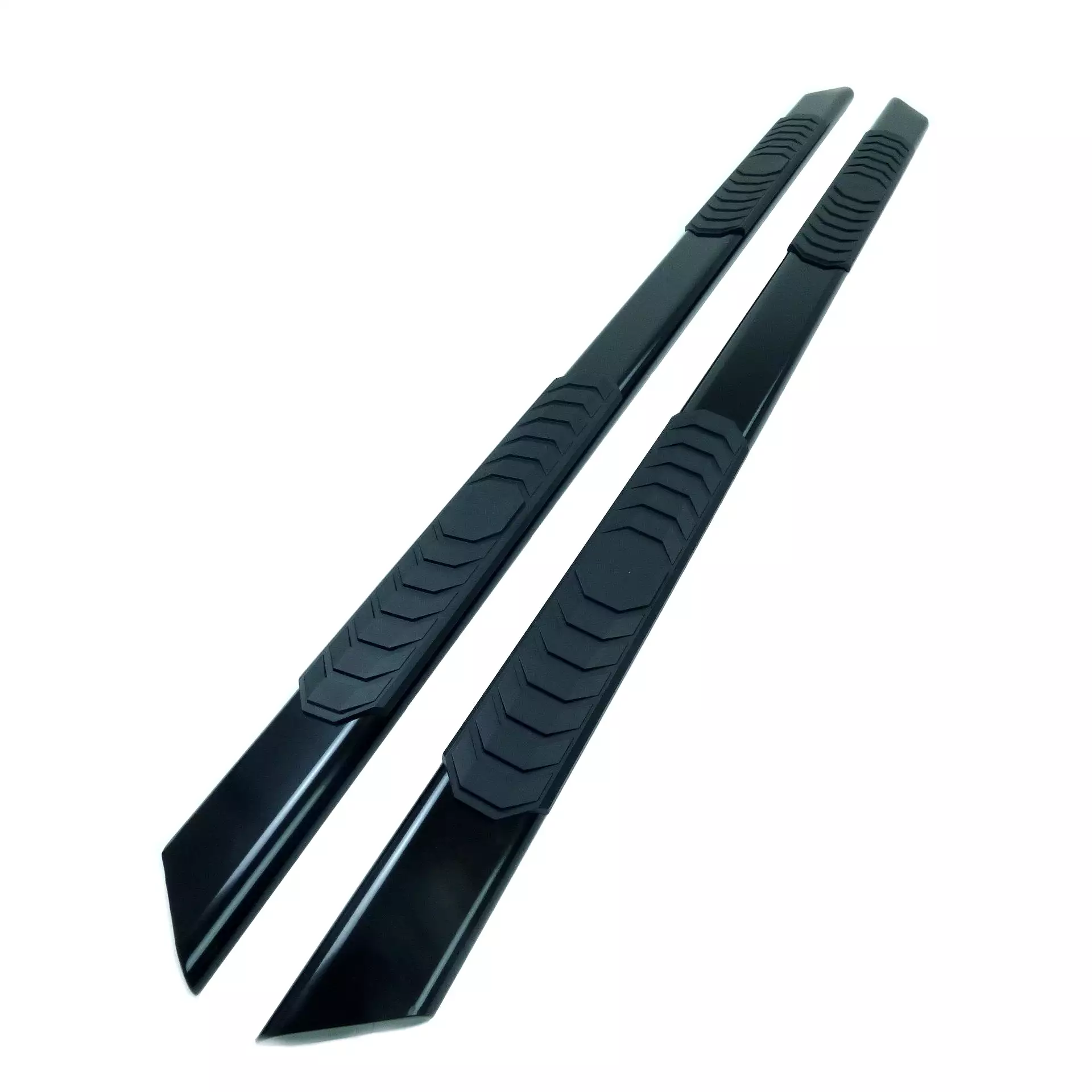 Black Sonar Side Steps Running Boards for Land Rover Discovery 3 and 4