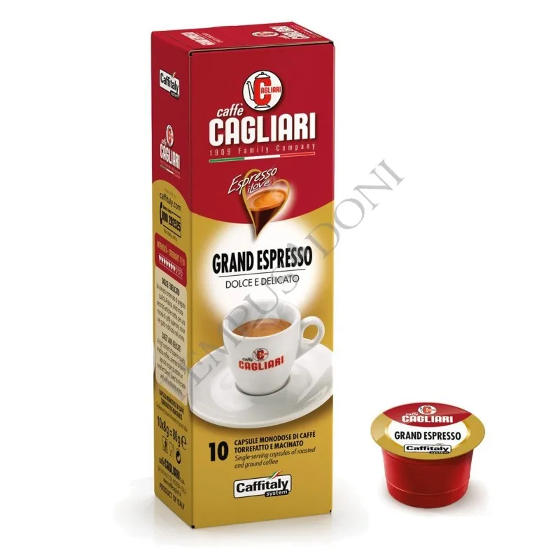 CAGLIARI - Grand Espresso  (10 capsule) - CAFFITALY - Caffe' e Bevande - Tempus Doni