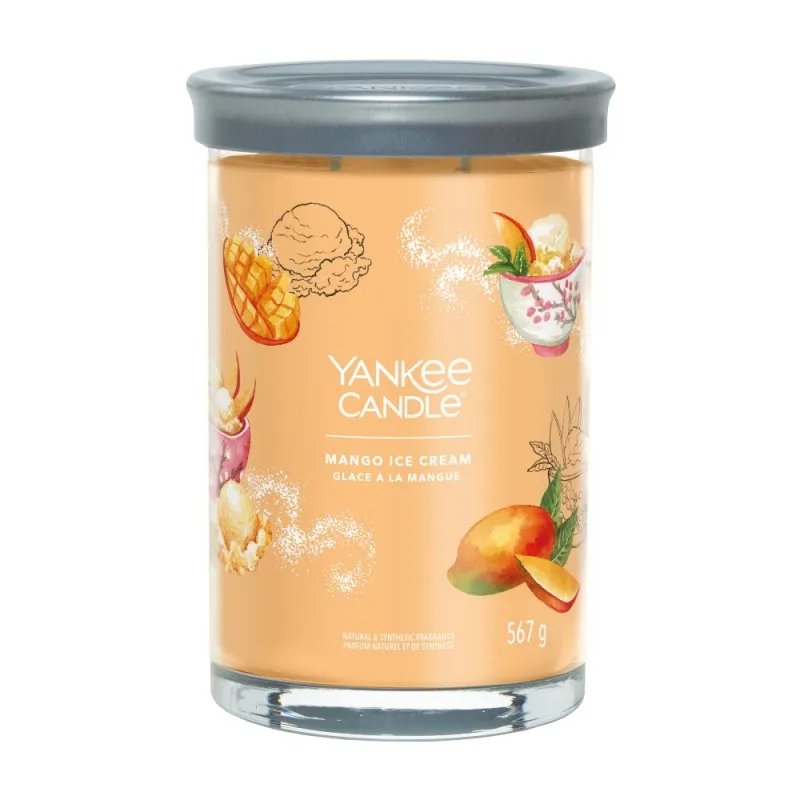 Candela profumata YANKEE CANDLE - Mango Ice Cream - tumbler Signature - Yankee Candle - Giare grandi - Candele profumate - Tempu