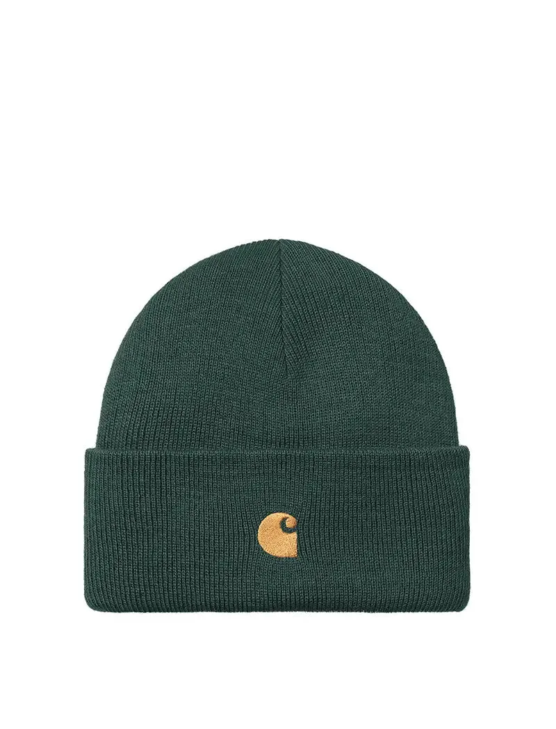 Carhartt WIP Chase Beanie Discovery Green / Gold