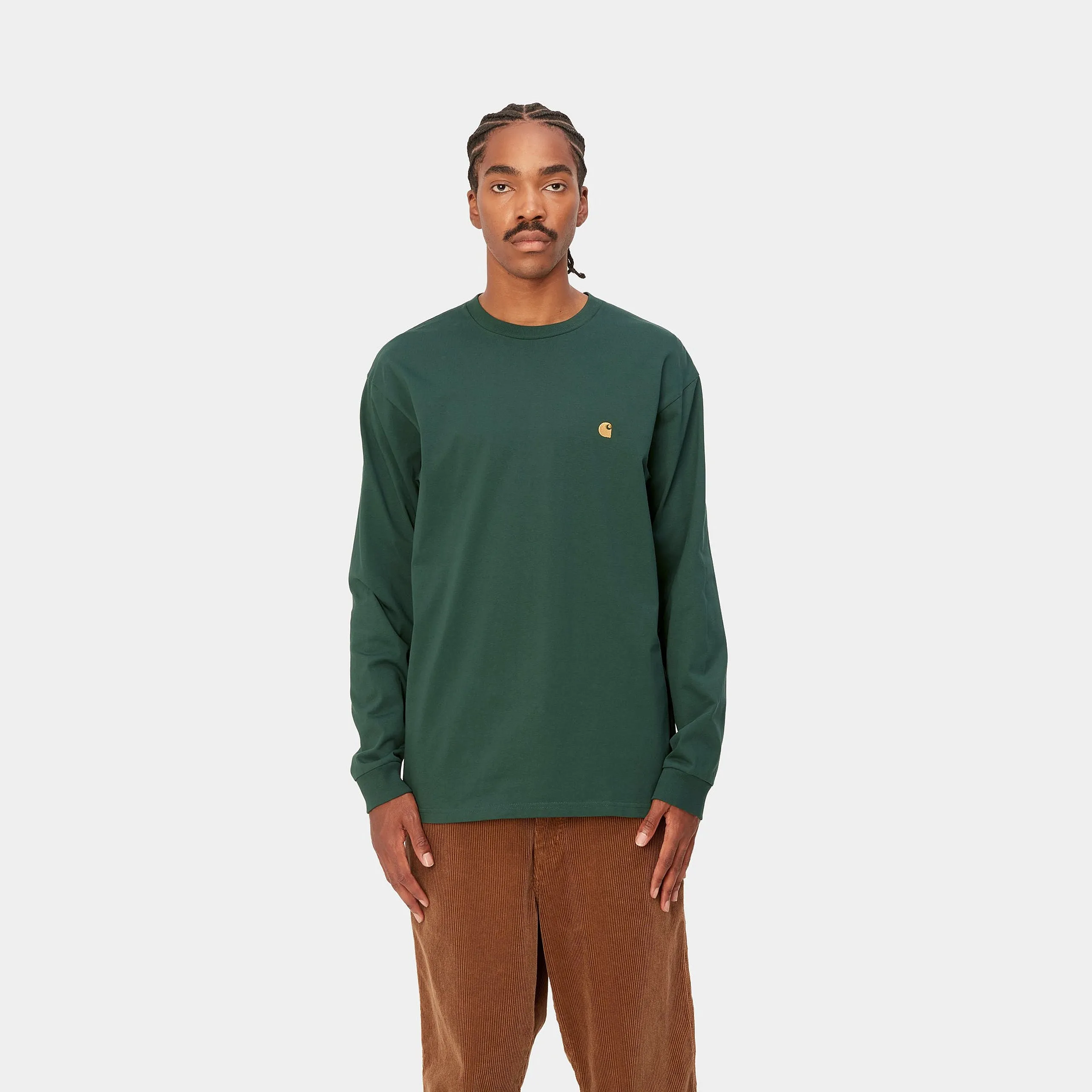 Carhartt WIP LS Chase T-shirt Discovery Green