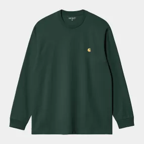 Carhartt WIP LS Chase T-shirt Discovery Green