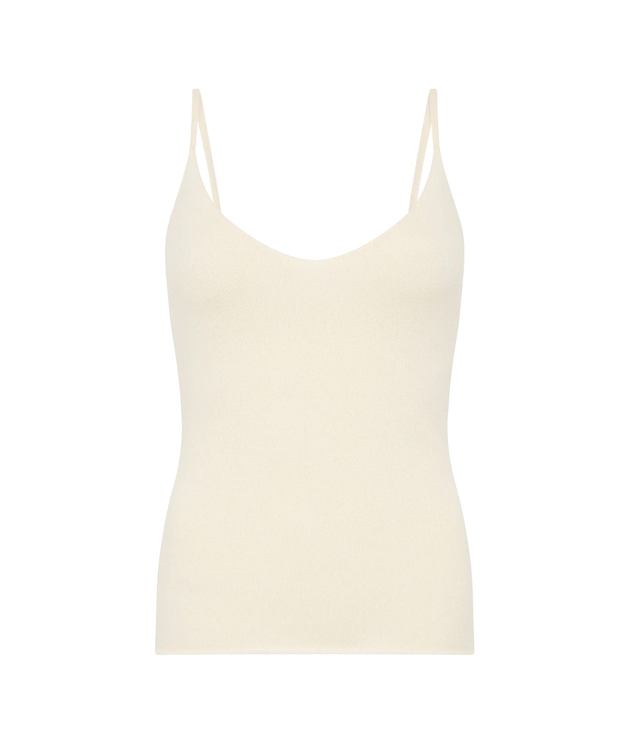 CASHMERE KNIT CAMI- NATURAL