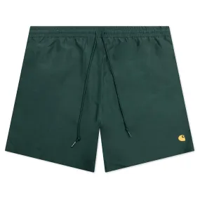 Chase Swim Trunks - Discovery Green/Gold