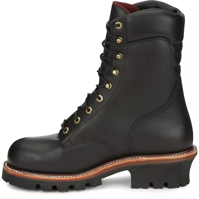 Chippewa Men's 9 Steel Toe WP 400G Ins Logger Work Boot - Black - 59410