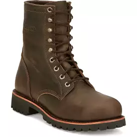 Chippewa Men's Classic 2.0 8 Steel Toe Lace Up Work Boot -Brown- NC2086