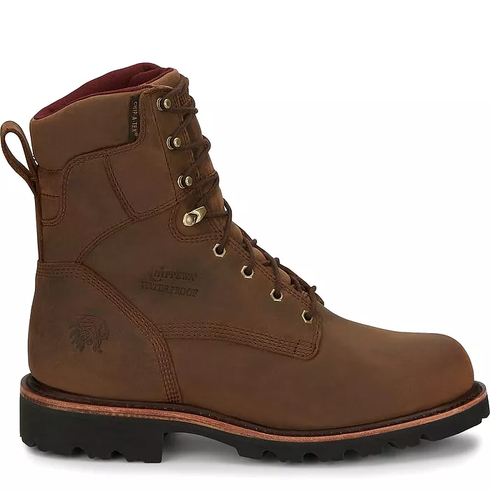 Chippewa Men's  Super Dna 8 WP Lace Up Work Boot - Brown - 59416