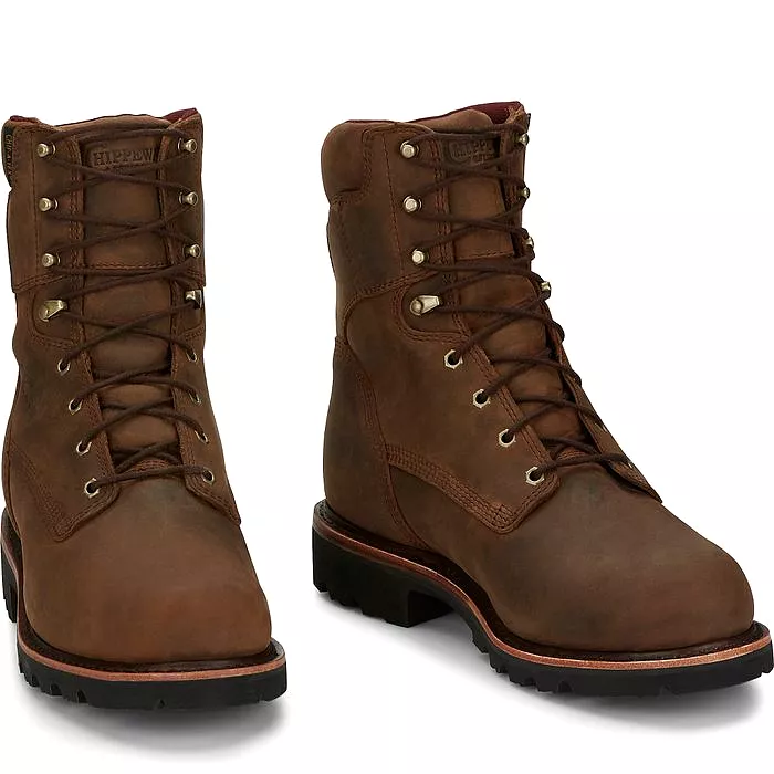 Chippewa Men's  Super Dna 8 WP Lace Up Work Boot - Brown - 59416