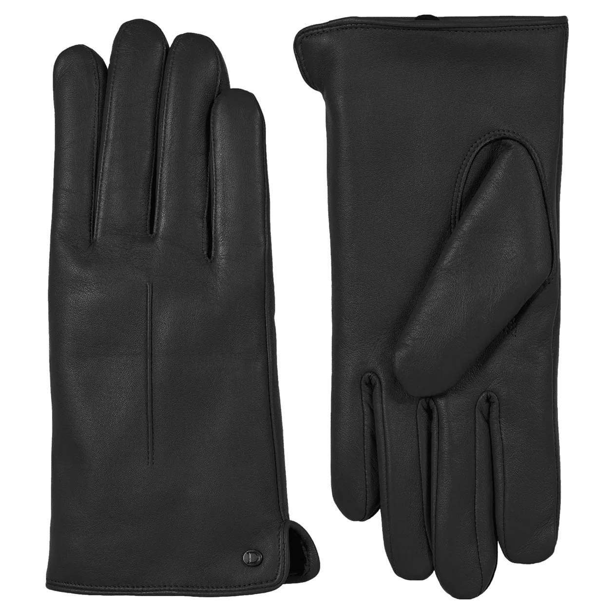 Dents Maria Touchscreen Single-Point Faux Fur-Lined Leather Gloves