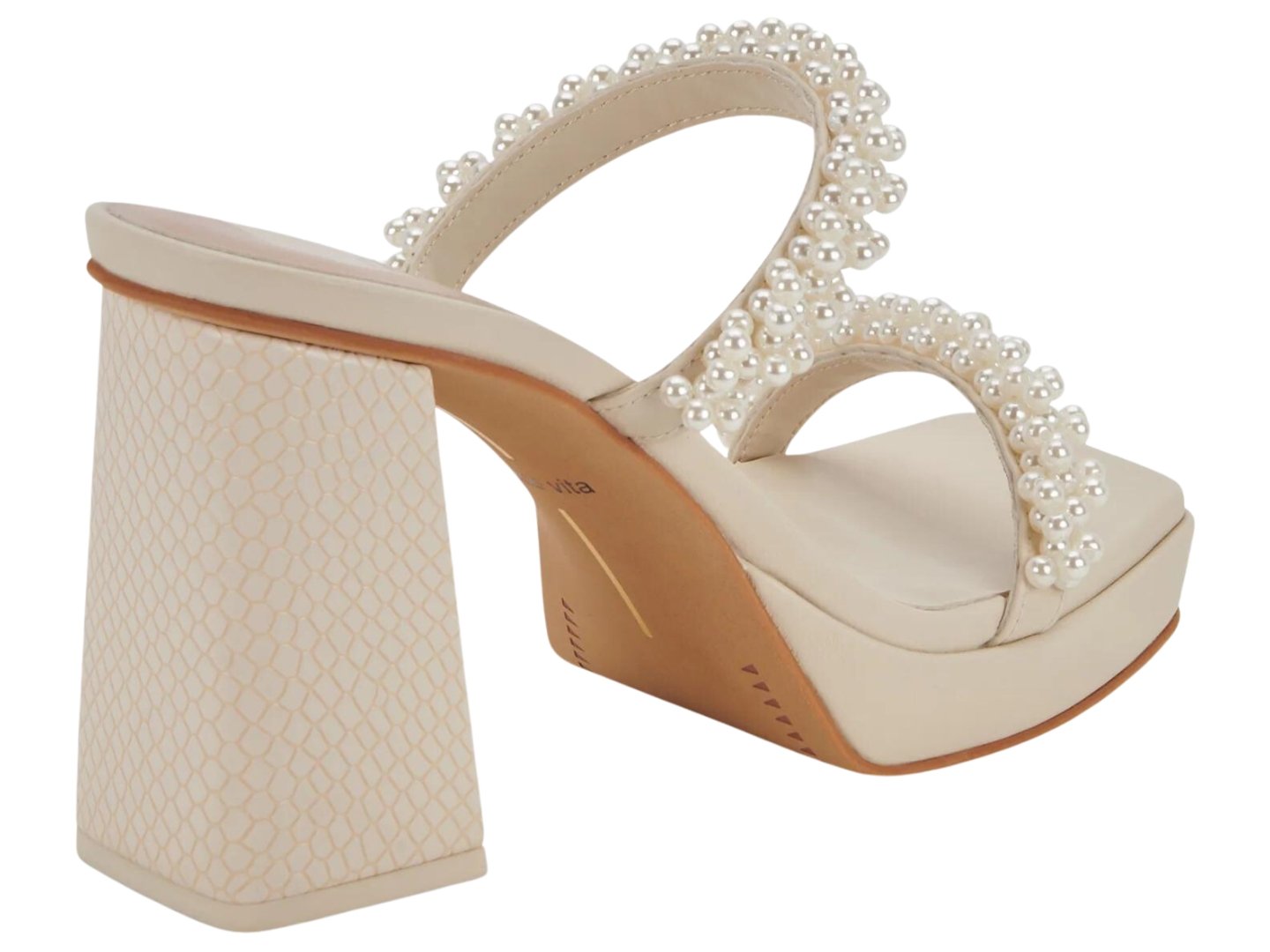 Dolce Vita:  Ariele Heels Vanilla Pearls