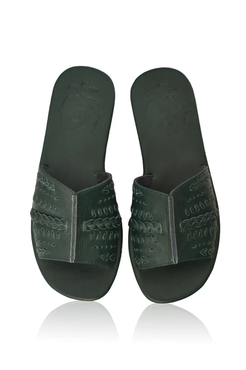 Dolce Vita Slide Shoes in Emerald