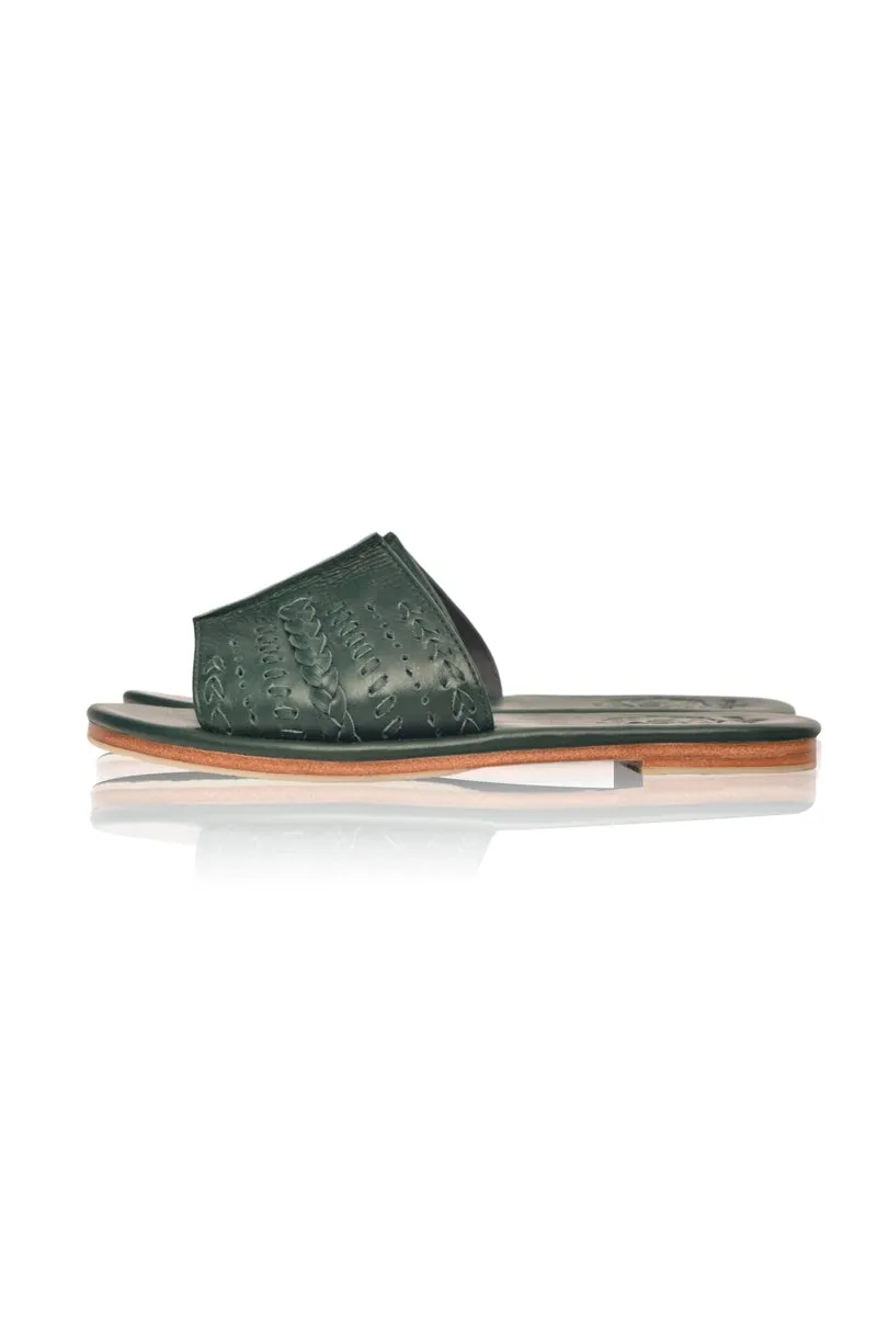 Dolce Vita Slide Shoes in Emerald