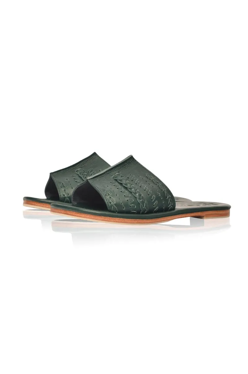 Dolce Vita Slide Shoes in Emerald