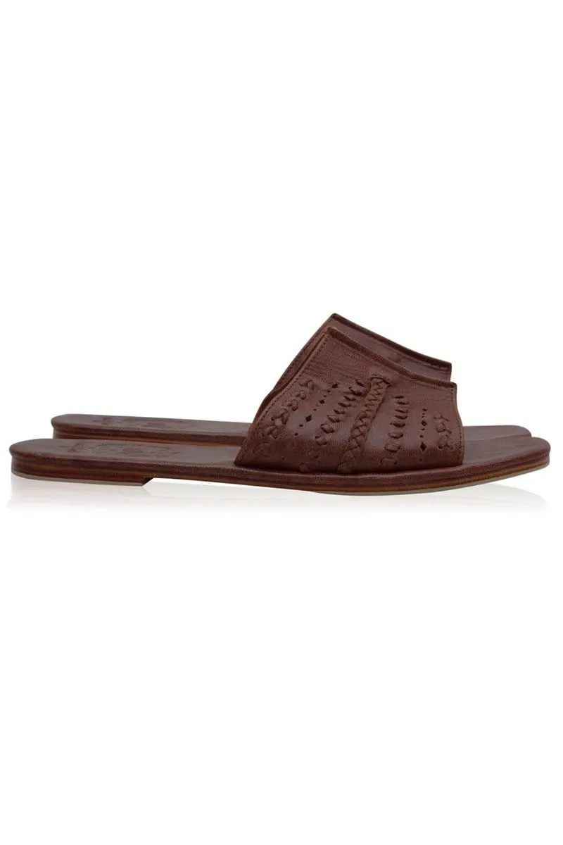 Dolce Vita Slide Shoes in Vintage Brown