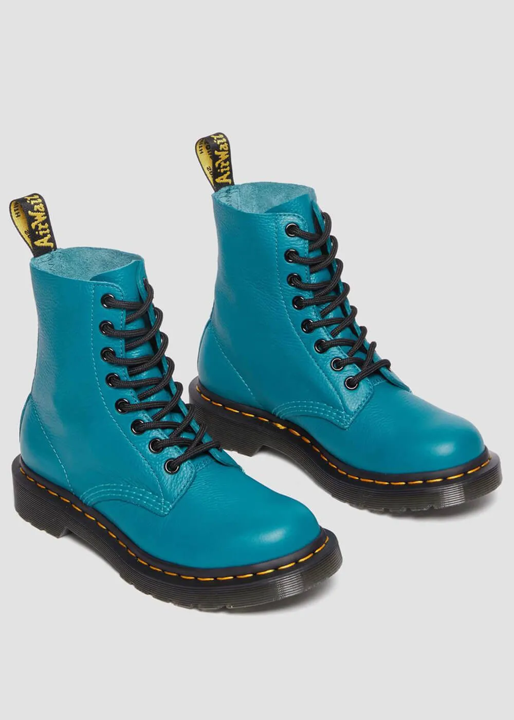 Dr. Martens 1460 Pascal Virginia Soft Leather Boots Teal Green