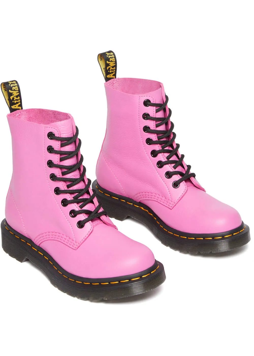 Dr. Martens 1460 Pascal Virginia Thrift Pink Soft Leather Boots Pink