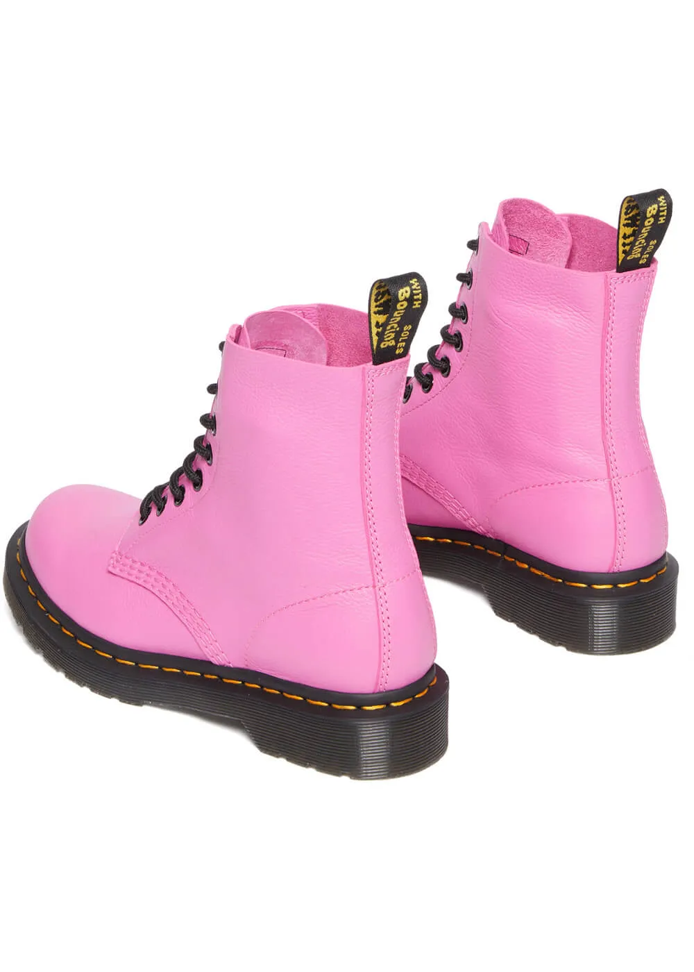 Dr. Martens 1460 Pascal Virginia Thrift Pink Soft Leather Boots Pink