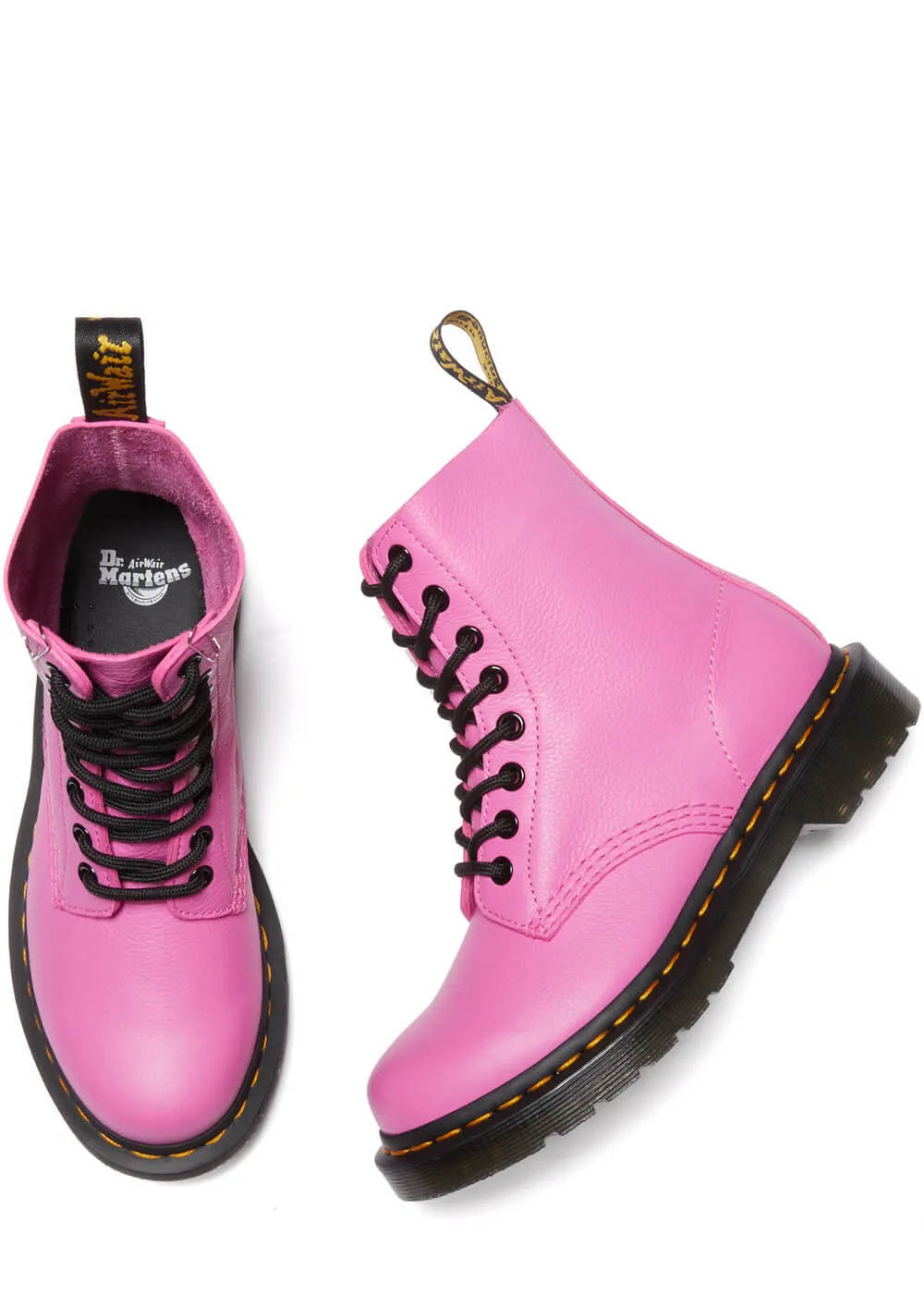 Dr. Martens 1460 Pascal Virginia Thrift Pink Soft Leather Boots Pink