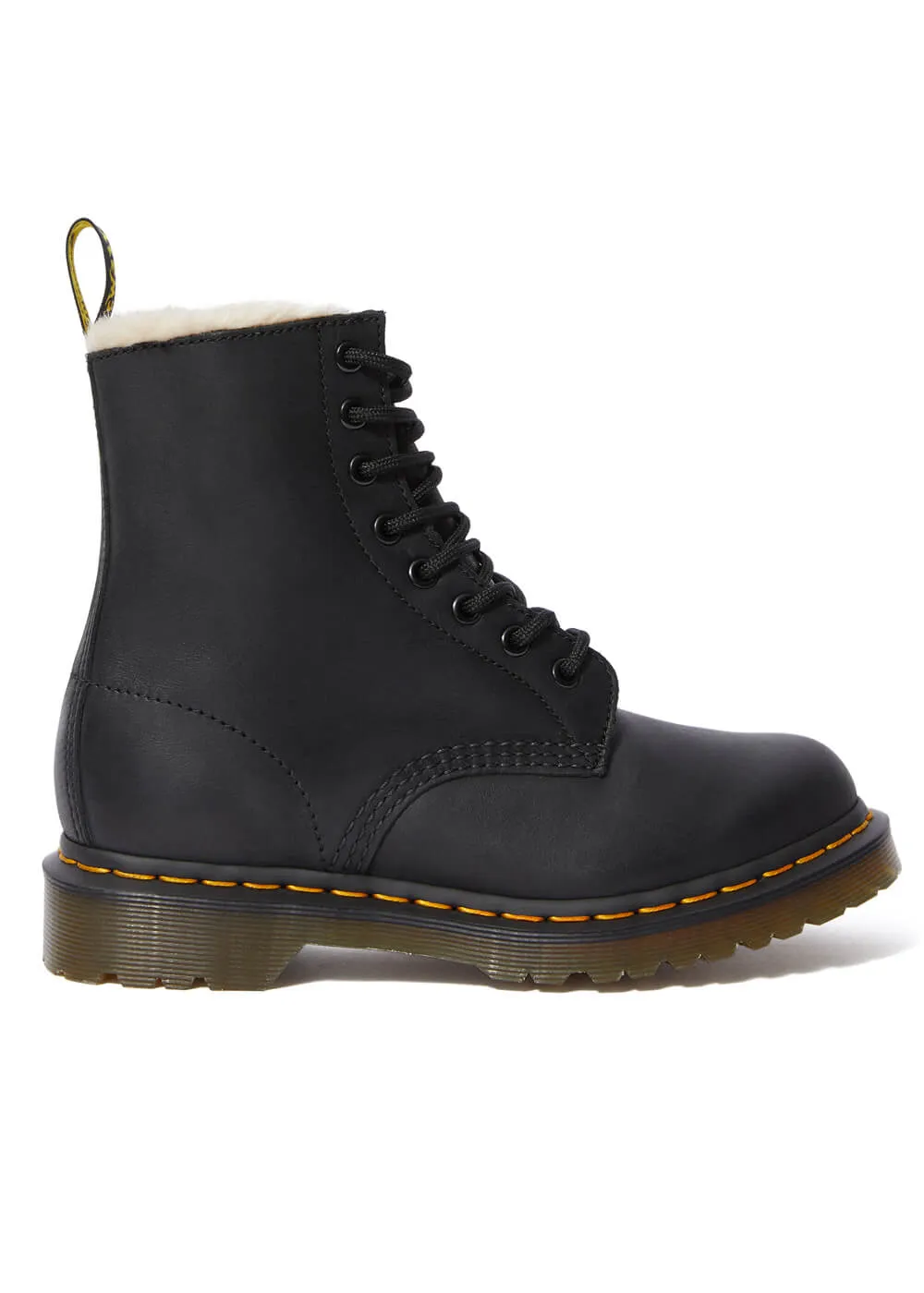 Dr. Martens 1460 Serena Lined Leather Boots Black