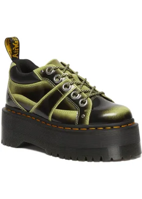 Dr. Martens 5i Quad Max Leather Platform Schuhe Lime Green