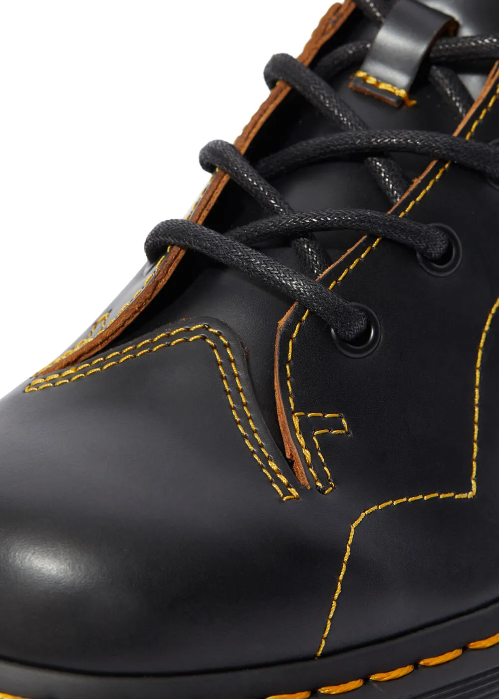 Dr. Martens Church Quad Platform Leather Boots Black