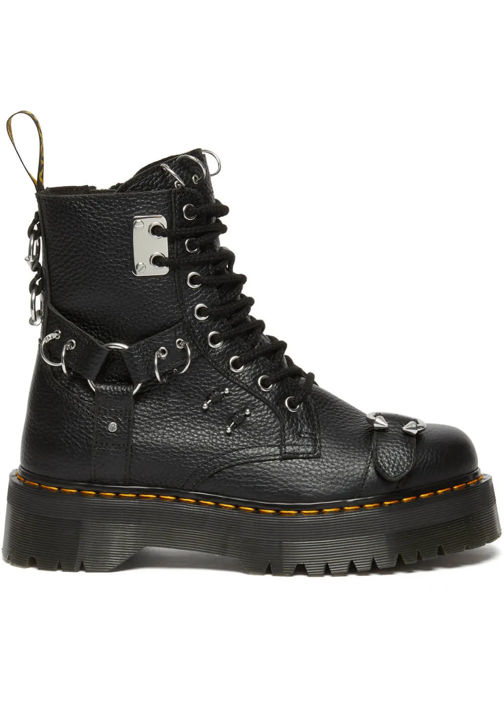 Dr. Martens Jadon Hardware Nappa Platform Leather Boots Black