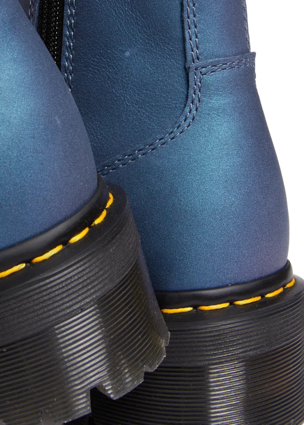 Dr. Martens Jadon Pull Up Shift Leather Boots Deep Blue