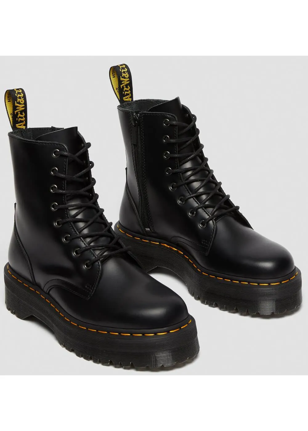 Dr. Martens Jadon Smooth Lace-up Boots Black