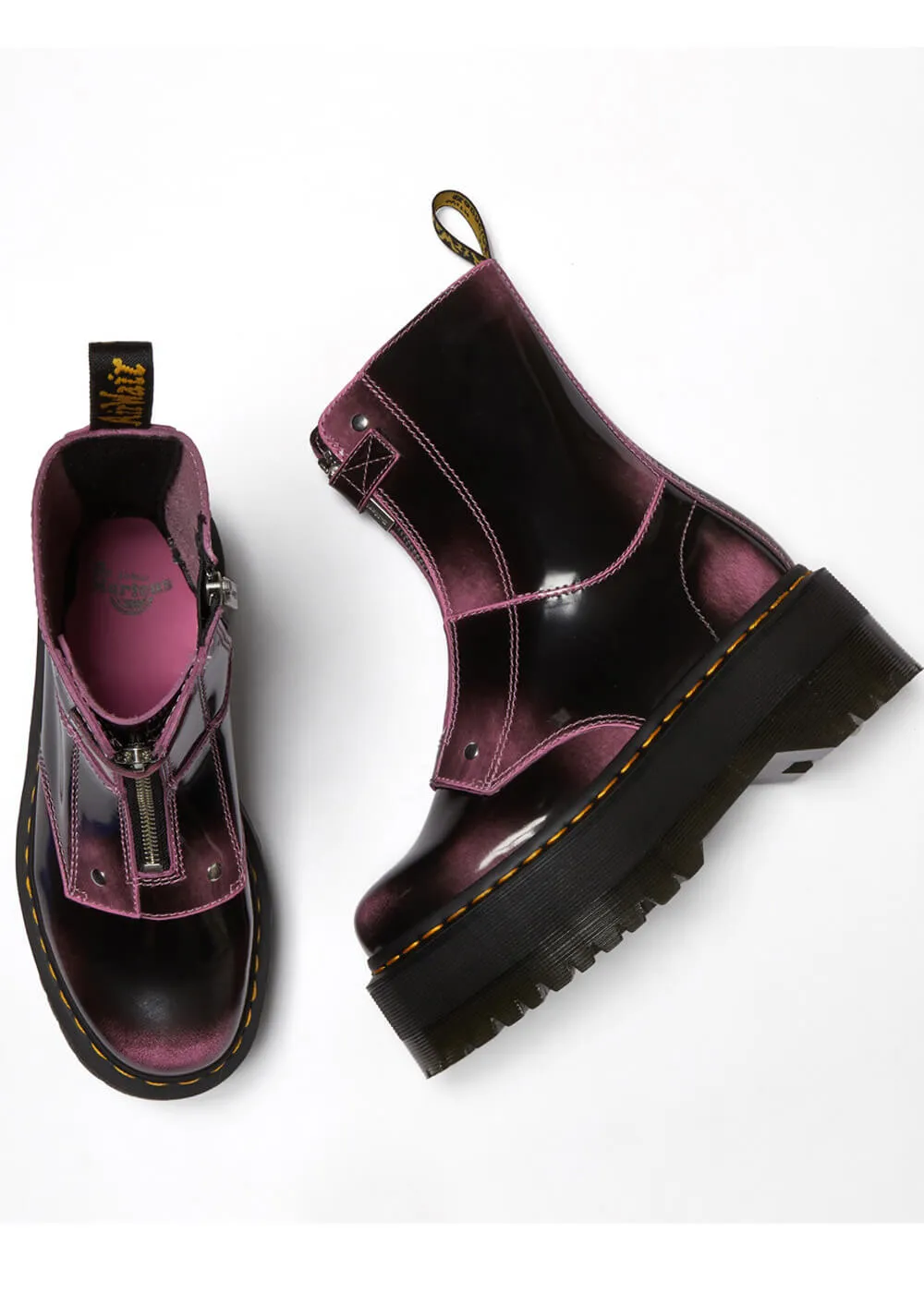 Dr. Martens Jetta Hi Max Platform Boots Fondant Pink