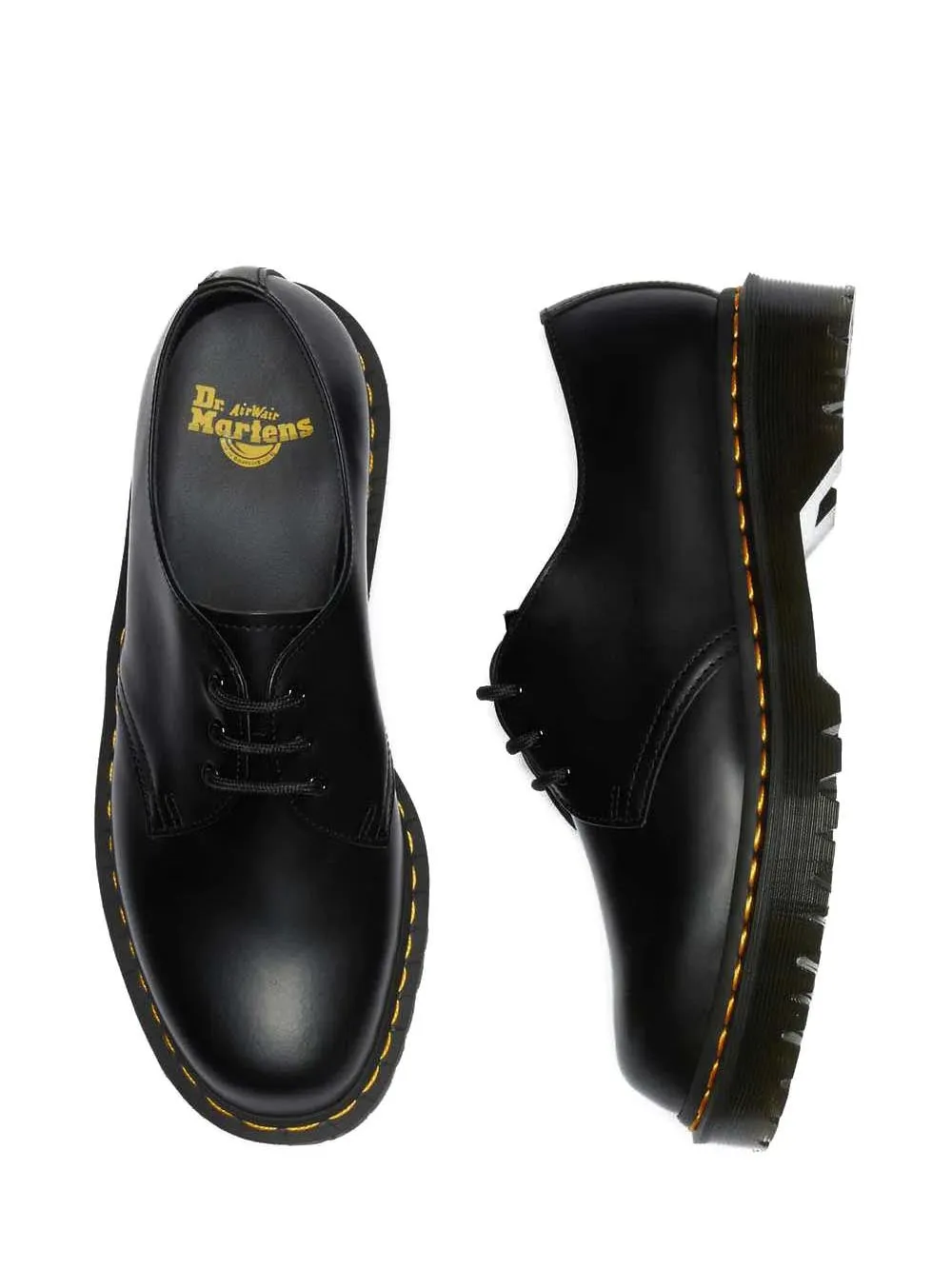 Dr. Martens Scarpa Stringata Unisex 1461 Bex Smooth Nero