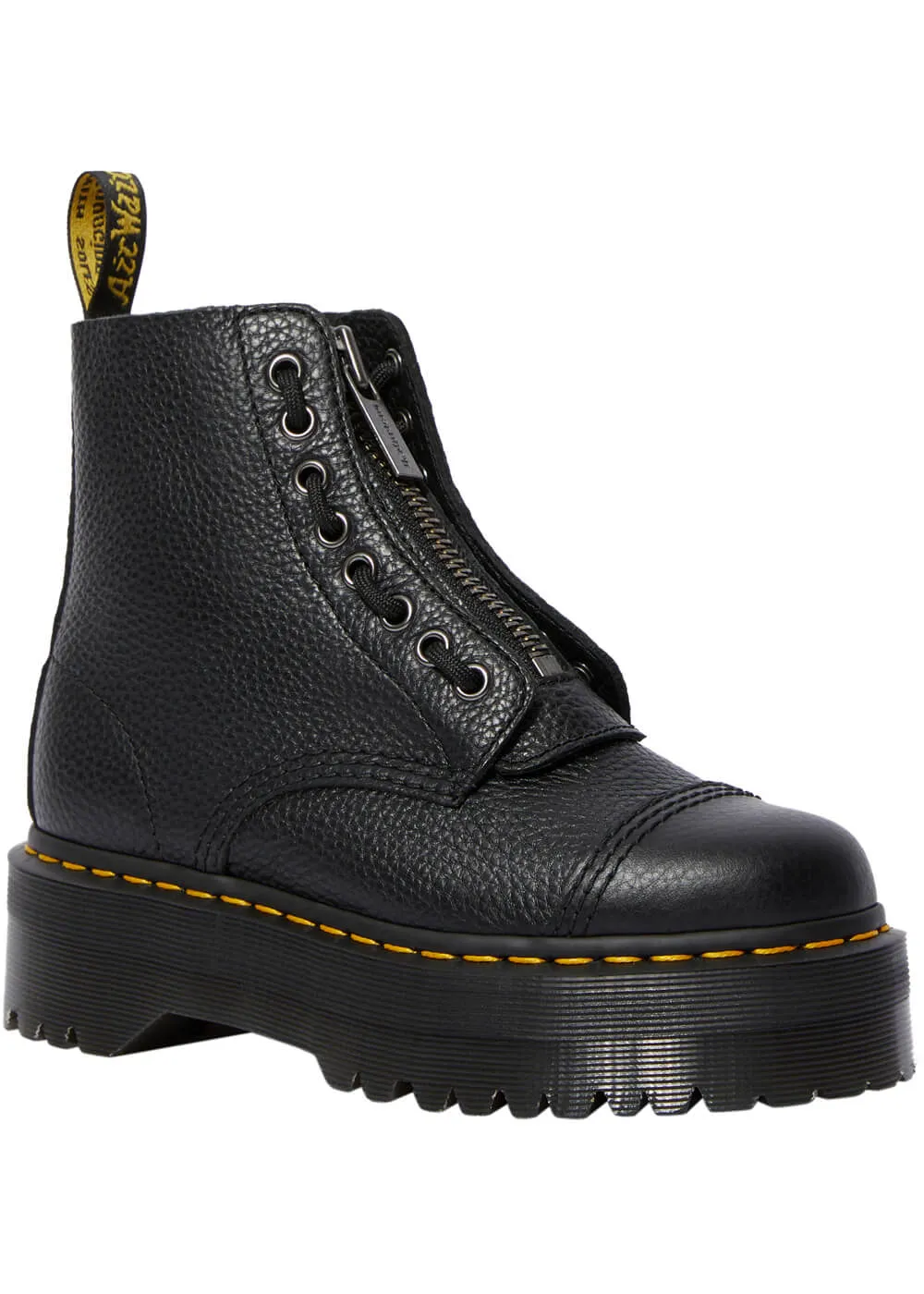 Dr. Martens Sinclair Nappa Leather Platform Boots Black