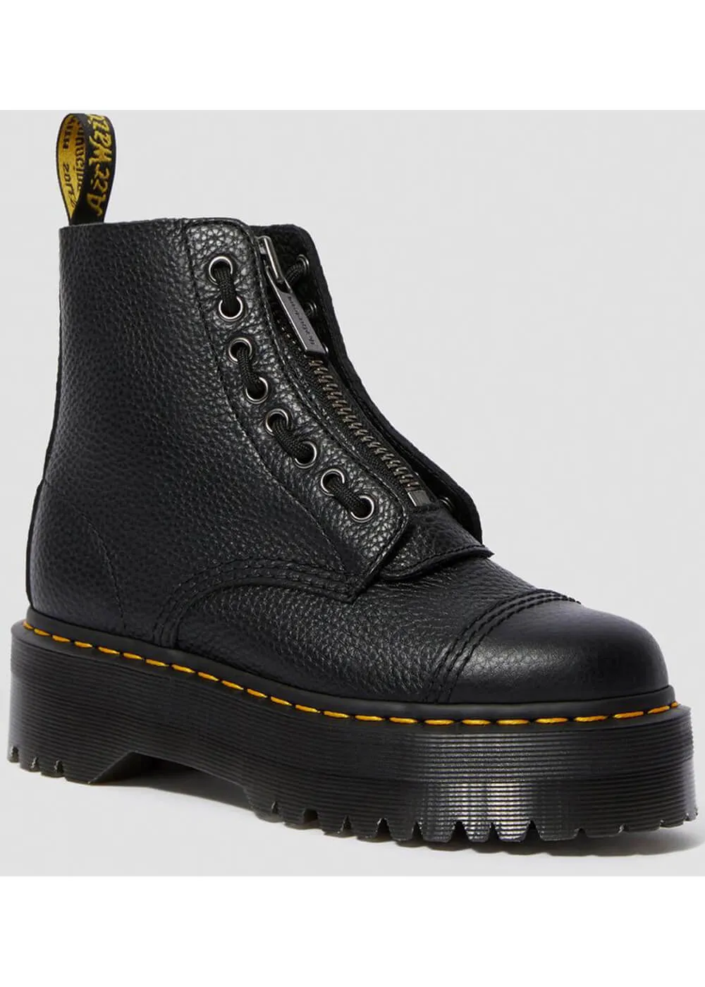 Dr. Martens Sinclair Nappa Leather Platform Boots Black