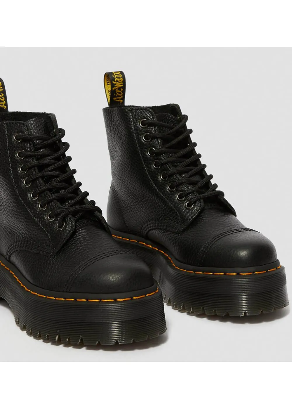 Dr. Martens Sinclair Nappa Leather Platform Boots Black