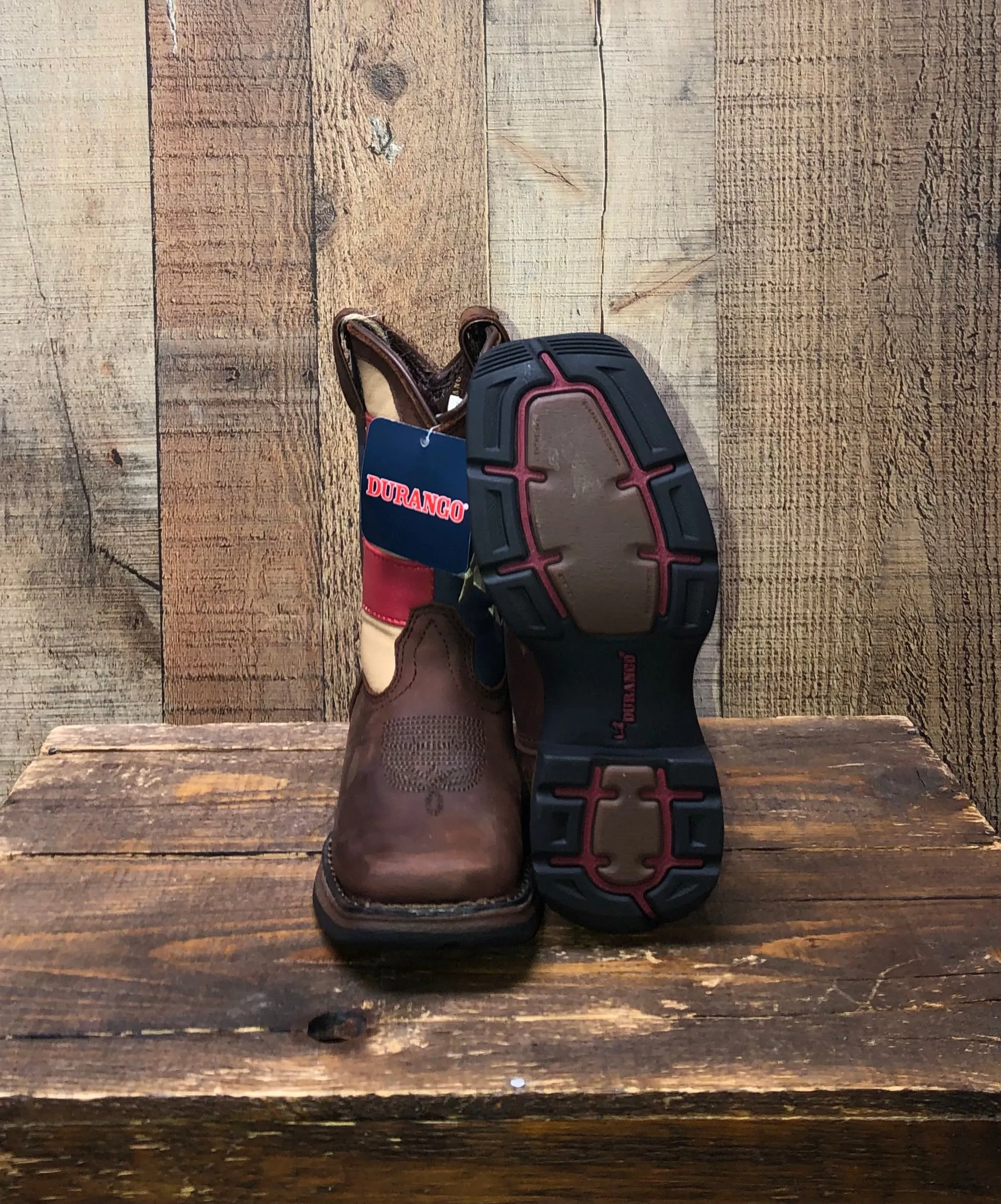 Durango Lil' Rebel Western Boots - Union Flag