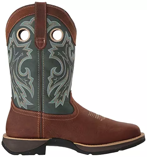 Durango Men's Rebel Pull-On Western Boot Mid Calf, Saddlehorn and Clover, 10 M US