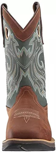 Durango Men's Rebel Pull-On Western Boot Mid Calf, Saddlehorn and Clover, 10 M US