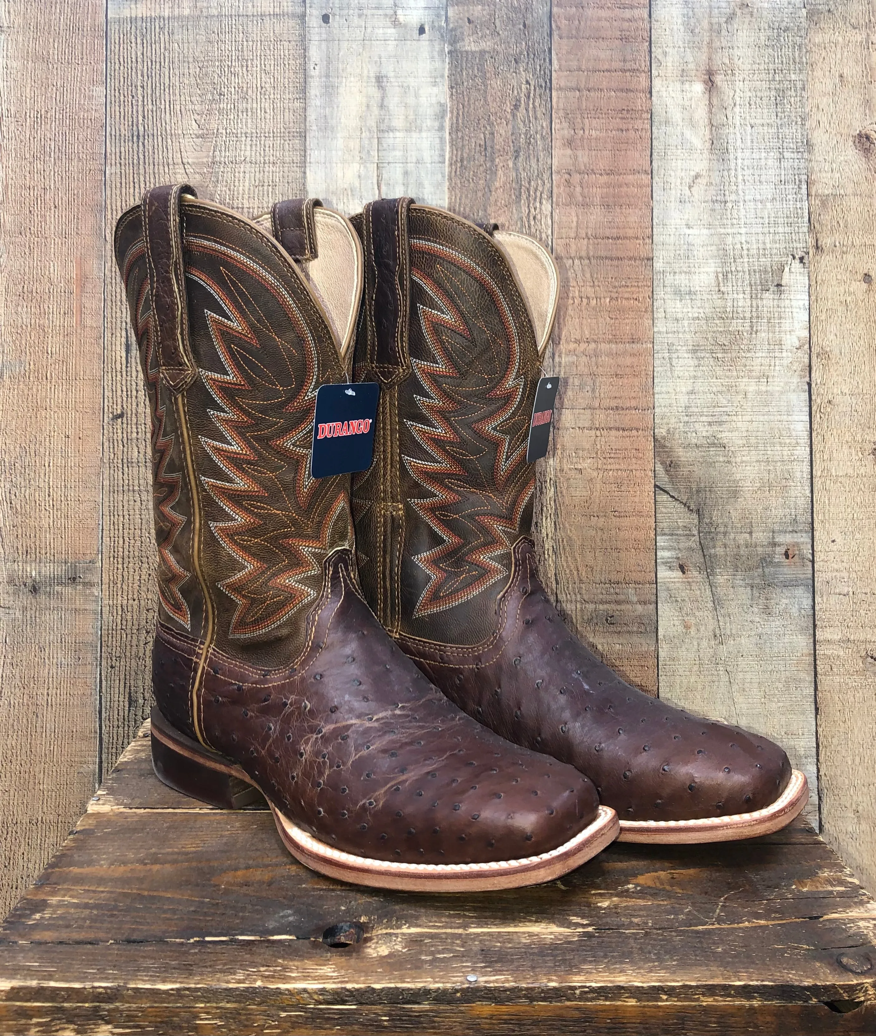 Durango Premium Exotic Full-Quill Western Boots - Sunset Wheat