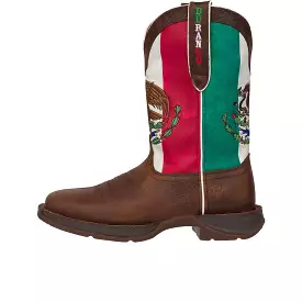 Durango Rebel Work Shift Soft Toe Sandy Brown Mexican Flag