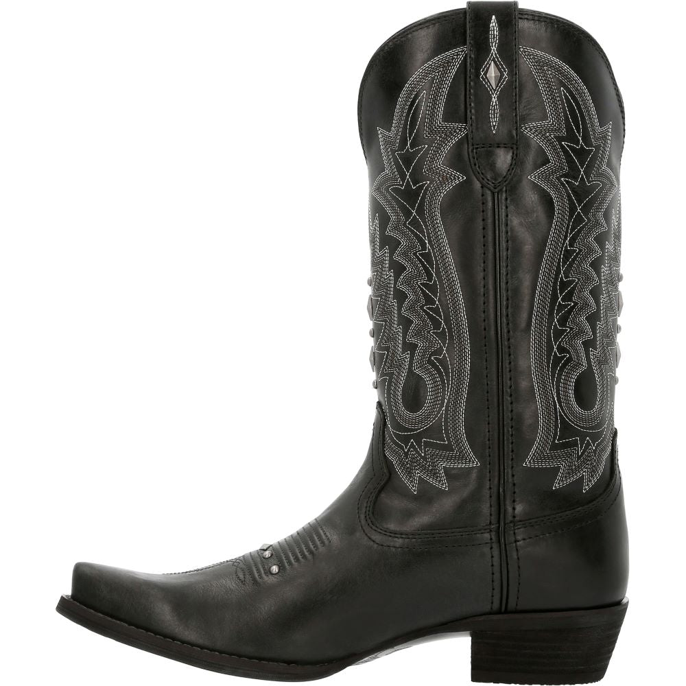 'Durango' Women's 12 Crush Western Snip Toe - Midnight