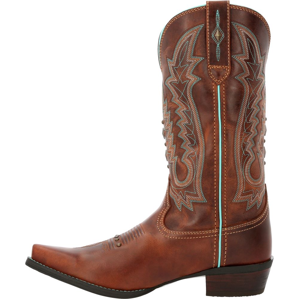 'Durango' Women's 12 Crush Western Snip Toe - Toasted Pecan