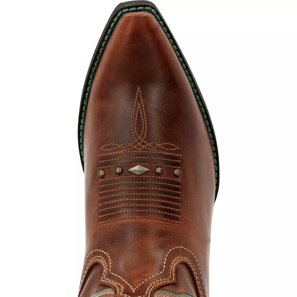 'Durango' Women's 12 Crush Western Snip Toe - Toasted Pecan