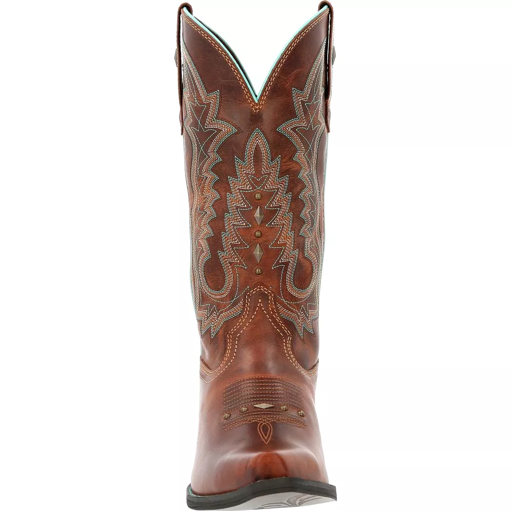 'Durango' Women's 12 Crush Western Snip Toe - Toasted Pecan